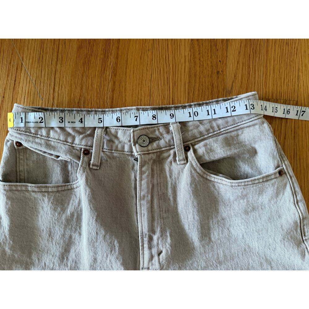 Abercrombie & Fitch High Rise Oatmeal Jeans - Size 27 - Picture 7 of 8